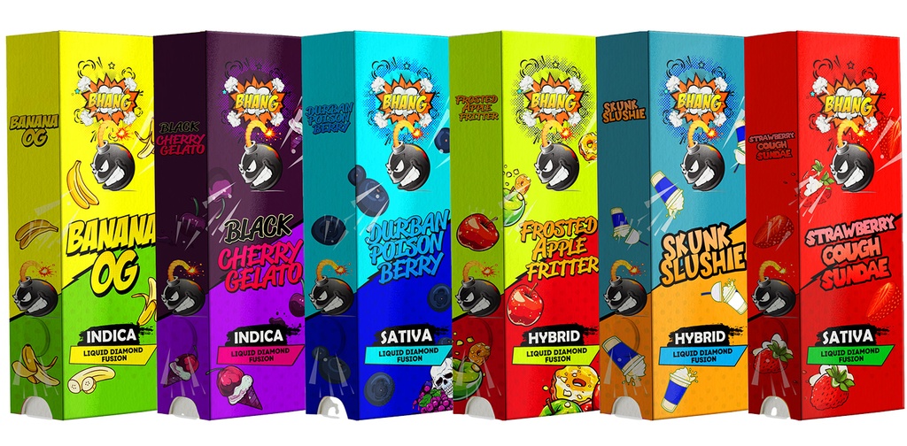 Bhang Bars Liquid Diamond Fusion THC Vapes 2g - Skunk Slushie (Hybrid)