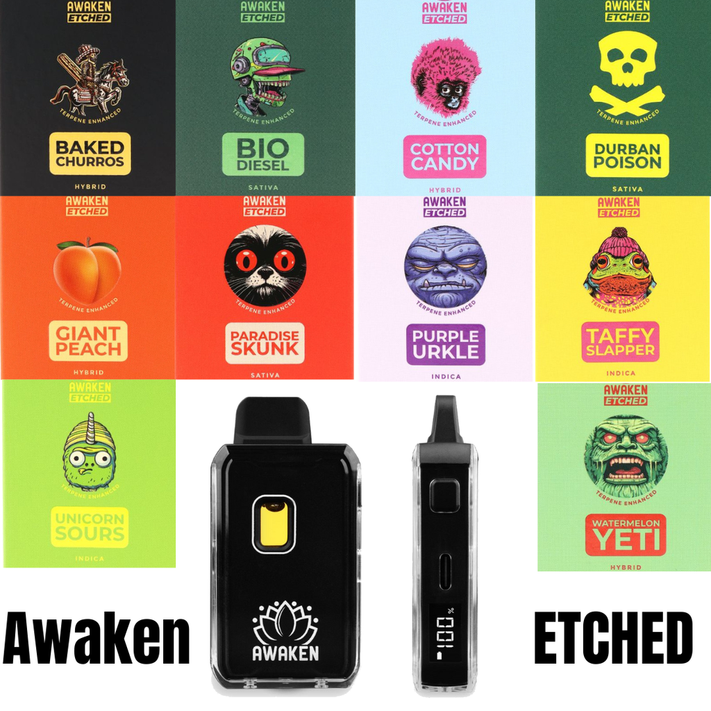 Awaken® Etched Disposable Vape 1ml - Paradise Skunk (Sativa)