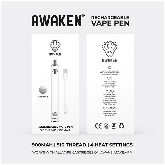 Awaken® Vape Battery Pen 900mAh