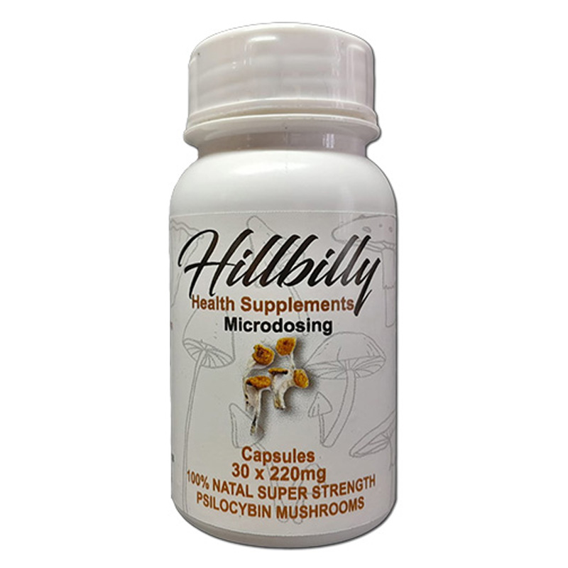 Hillbilly Psilocybin Microdosing Capsules (NSS Natal Super Strength) 30's (220mg)